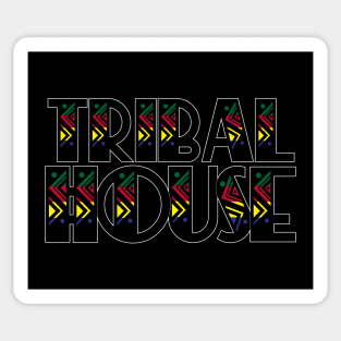 Tribal House - House Music Sticker